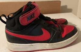 Nike Court Borough Mid 2 GS Bred Retro Black/Red 6.5 Y CD7782-003 School Shoes - $23.76