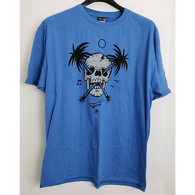 Primary image for Volcom Palm Skull T-Shirt Blue Multicolor NWT Size XL