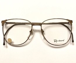 Original 80&#39;s Vintage Zimco S.S. N.L.4 eyeglasses brown with gold full rim metal - £31.10 GBP