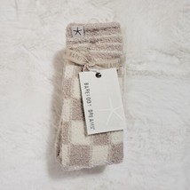 Barefoot Dreams Socks Stone Multi CozyChic Checks &amp; Stripes Gift Boho - $44.68