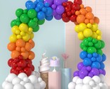 Rainbow Balloons Arch Kit 175 Pcs Rainbow Balloons For Rainbow Party Dec... - $25.99