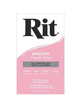 Rit All-Purpose Powder Cloth Fabric Dye, Petal Pink, 1-1/8 Oz. Box - £3.87 GBP