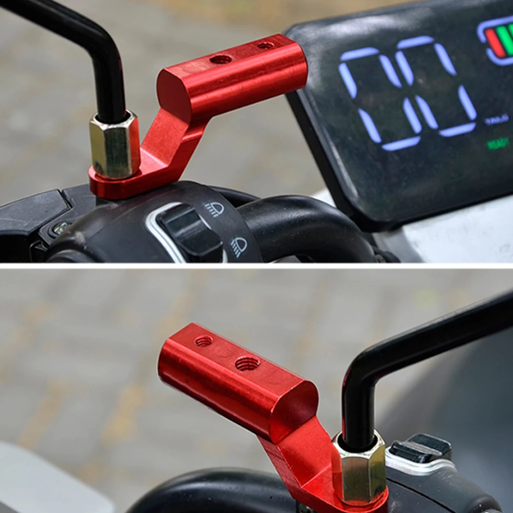 1Pc Motorcycle Rearview Mirror Expander Bracket High Quality Universal Adapter - £9.39 GBP+