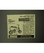1967 Bonanza BC-1000 Mini-Bike Ad - The finest mini-bike for half the cost - £14.55 GBP
