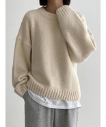 Trendy Tron 1pc Solid Drop Shoulder Sweater - $37.03
