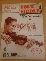 Folk Fiddle by Burton Isaac w Guitar Accompaniments 1964 Song Book from Mel Bay - £10.21 GBP