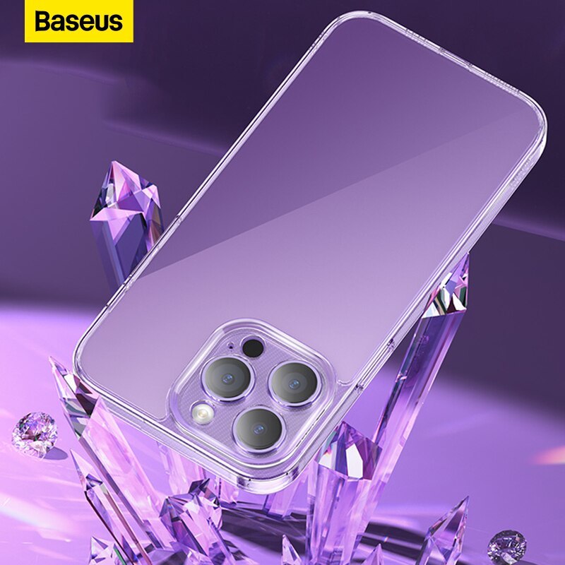 Baseus Corning Glass Phone Case For iPhone 14 13 Pro Max Anti-scratch Drop Prote - £8.68 GBP