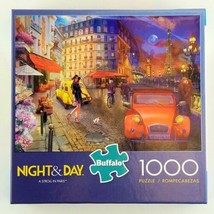 A Stroll in Paris 1000 Piece Jigsaw Puzzle Night &amp; Day Buffalo Games New - £13.58 GBP