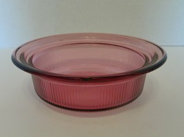 Purple Vision Cranberry Corning 24 oz Round Casserole Bowl USA No Lid V-... - £14.69 GBP