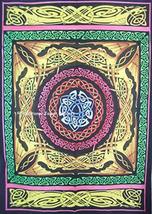 Traditional Jaipur Hand Brush Painted Celtic Trinity Bar Wall Art Poster, Religi - £8.03 GBP