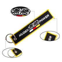 Brand New Jdm Mugen Power Black Double Side Racing Cell Holders Keychain Univers - £7.86 GBP