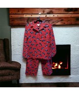 Nordstrom Red Scotty Scottish Terrier Dog Flannel Pajamas PJs Set Womens... - $25.69