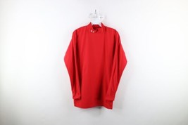 Vtg Under Armour Mens XL ColdGear Compression Mock Neck Long Sleeve Shirt Red - £29.55 GBP