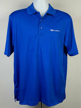 Subaru Golf Polo Shirt Mens Medium Embroidered Logo Blue Polyester - £25.62 GBP