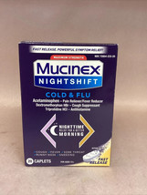 Mucinex Nightshift Maximum Strength Cold &amp; Flu 20 CapsulesEXP. 02/2024 - $10.88