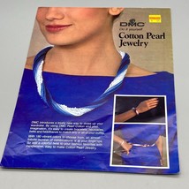 Vintage DIY Cotton Pearl Jewelry Pattern, DMC Yarns 1980s - $7.85