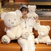 Soft White Bear Plush Pillow Cushion Stuffed Animal Bear Plush Toys Baby Birthda - £15.95 GBP