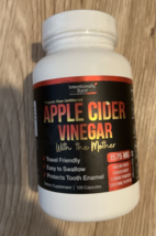 Organic Apple Cider Vinegar Capsules w The Mother 120 Caps-3 per serv EX... - $18.79