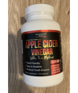 Organic Apple Cider Vinegar Capsules w The Mother 120 Caps-3 per serv EX... - £14.77 GBP