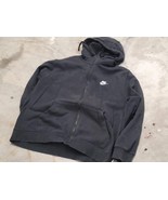 Nike 80% Cotton/ 20% Polyester Black Zipper Hoodie Sweater Shirt Men XXL... - $34.30 CAD