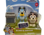 Bluey School Friends Backpack Bluey &amp; Winton Action Figures**New** - £10.55 GBP