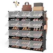 Portable Shoe Rack Organizer 8-Tier Shoe Cabinet 48-Pair Shoe Organizer Shoe Sto - £108.96 GBP