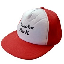 Vintage 1970s Yamaha Park Red Hanes Snapback Hat Cap - £15.60 GBP