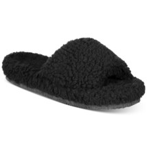 INC INTL Concepts Women Cozy Slide Slippers Dinnaa Sz US 6M Black Faux S... - £19.49 GBP