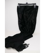 Cedrics Luxe Collection Black Wool Cashmere Faux Fur Scarf with Fringe - $749.64 MXN