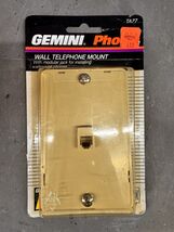 NOS Vintage Gemini Wall Telephone Chord Mount Plate TA77 Modular Jack Pl... - $5.69