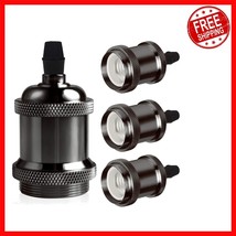 4-Pack E26 Vintage Lamp Socket Replacement: Antique Retro Edison Light H... - $571.28 MXN