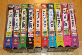 South Park VHS Video Tapes, Volume 1-9 + Terrance and Phillip, Season 1 &amp; 2 - £39.29 GBP