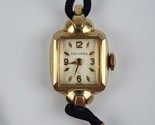 Vintage Longines 10k Gold Filled Ladies Watch Wind-Up Running Rope Band - $79.19