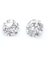 Lot of 2 CVD Lab Grown Round Cut Diamonds IGI Certified TCW = 2.56 Cts E... - $8,538.97 CAD