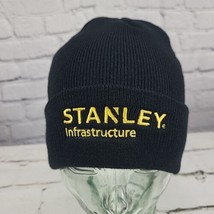 STANLEY Beanie Black Stretch Knit Warm Workwear Ski Cap Winter Hat  - £11.71 GBP