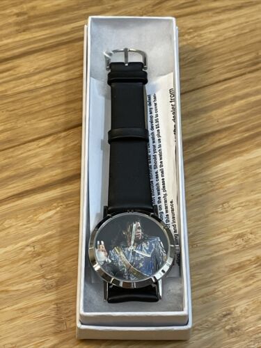 Primary image for NEW Promowatch Michael Jackson Watch Black Leather Band KG JD