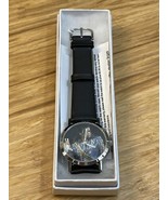 NEW Promowatch Michael Jackson Watch Black Leather Band KG JD - $39.60