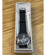 NEW Promowatch Michael Jackson Watch Black Leather Band KG JD - £30.97 GBP