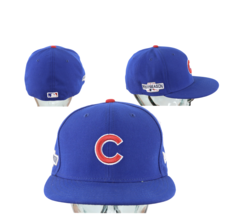 New Era 2016 Postseason Chicago Cubs Baseball On Field Fitted Hat Cap Bl... - £27.18 GBP