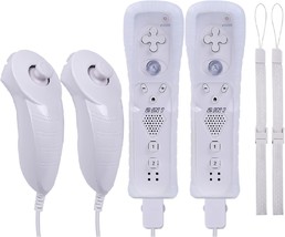 Motion Plus Wii Controllers 2Packs With Nunchucks, Wii Remote Controllers - $51.99