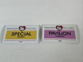 Lot Of VTG 1984 Byron Nelson Golf Classic Pavilion Season Badge Pin Dallas - £5.44 GBP