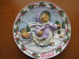 Cherished Teddies &quot;Winter&quot;--(Four Season Plate) - £20.43 GBP