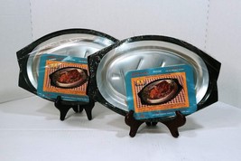 Set of 2 Vintage Nordic Ware Servo-King Sizzling Steak Platter &amp; Holder ... - $24.95