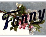Large Letter Floral Greetings Fanny UNP DB Postcard w Micah W22 - £3.11 GBP