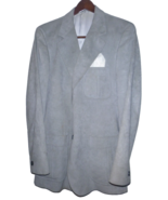 Crofton Schrader&#39;s Gray Suede Leather Sports Jacket Coat Sz: M; Please R... - £23.59 GBP