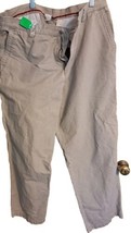 Men&#39;s Ems Pants Slacks Mens 36 x 32 Beige Khaki Cotton   - £11.01 GBP