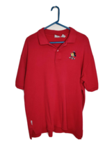 Vintage Warner Bros XL Men&#39;s Polo Shirt Red Tweety Bird Short Sleeve Hi-... - $19.95