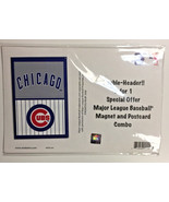 MLB Chicago CUBS Postcard and Fridge Magnet Combo NEW 2006 Baseball Souv... - £3.78 GBP