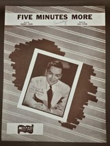 1946 Vintage Sheet Music-FIVE MINUTES MORE-By Sammy Cahn-Les Brown-VTG - $17.16