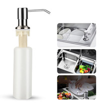 350Ml Stainless Steel Soap Dispenser Kitchen Sink Soap Hand Liquid Pump ... - £17.39 GBP